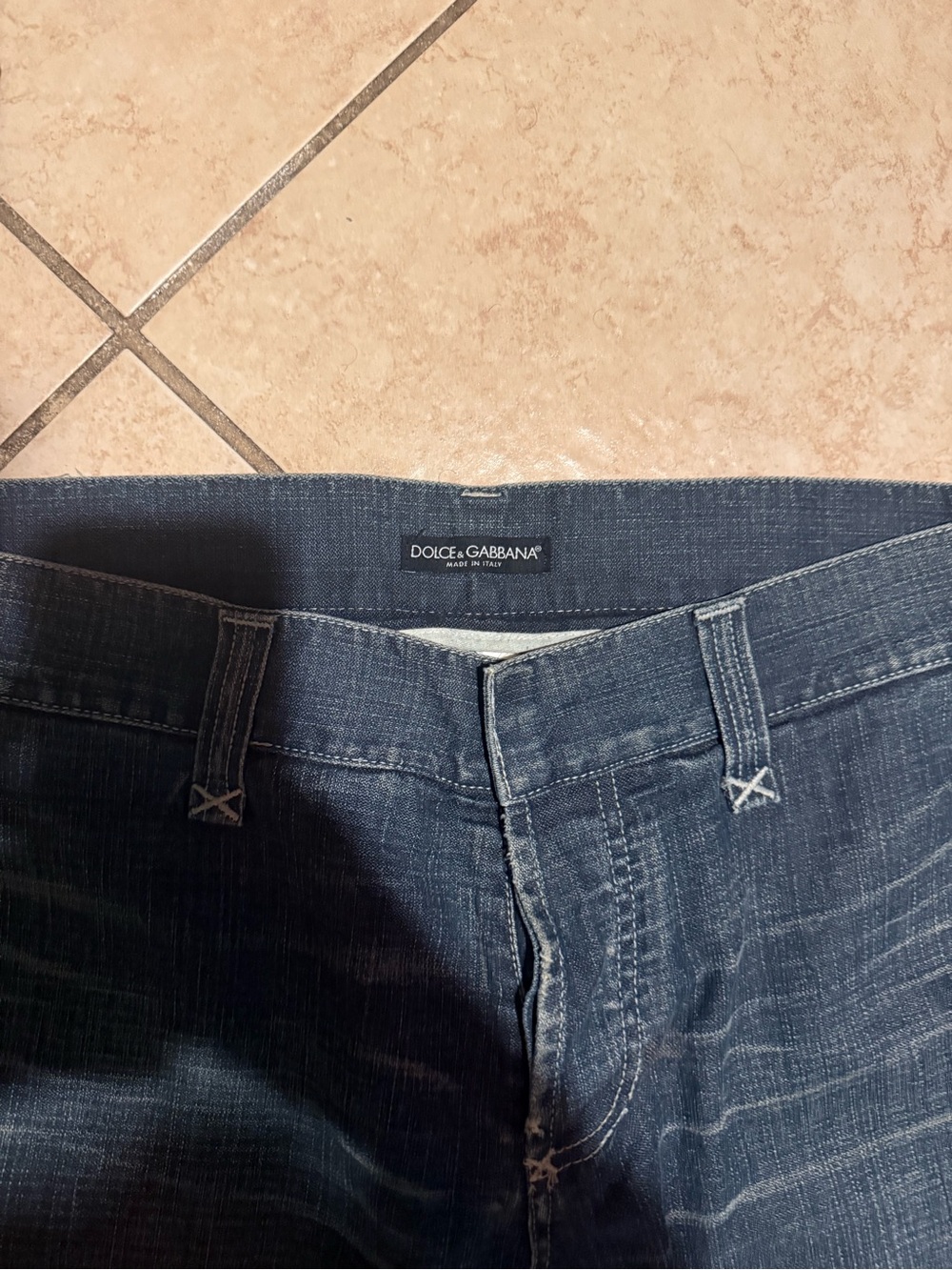 Dolce & Gabbana Men's Dark Blue Slim Jeans